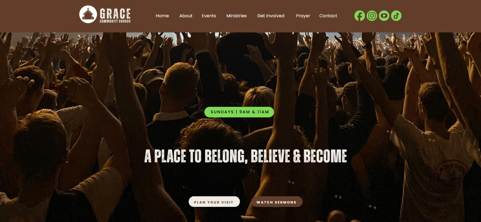 Canva website Template